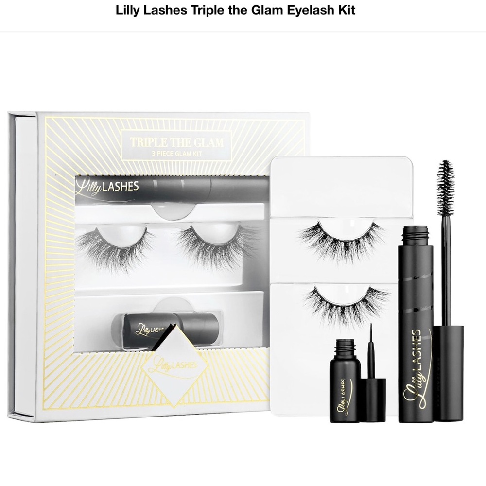 BNIB Lilly Lashes Triple the Glam Kit - 3D Rome